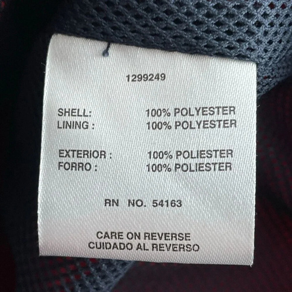 Tommy Hilfiger Red Hooded Jacket XL Polyester Womens Windbreaker 4794 - Picture 4 of 8